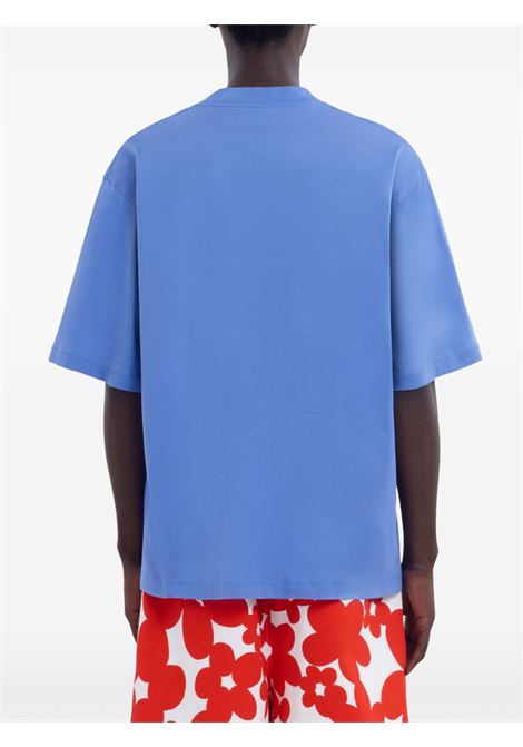logo t-shirt man blue MARNI | HUMU0223P1 USCS87LOB26